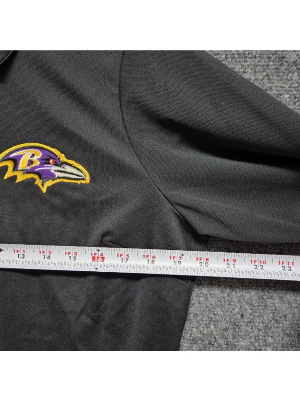 Nike Golf Dri-FIT Shirt Womens Large Black Polo Baltimore RAVENS Long Sleeve NWT - Picture 4 of 11